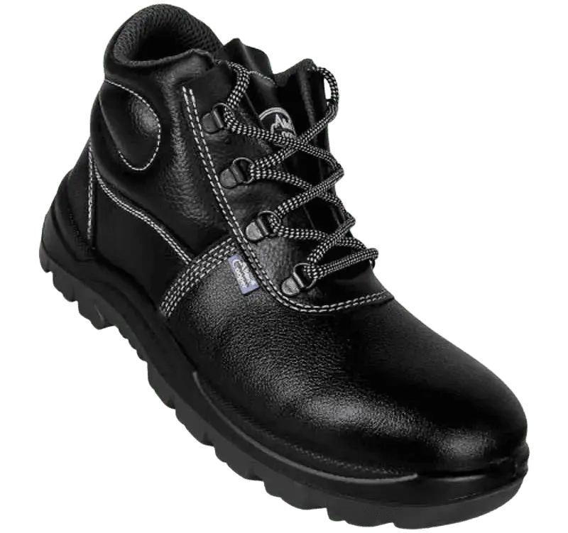 Safety Shoes that NIPSTec workers used during the installation and maintenance of a rainwater harvesting system, emphasizing employee safety measures.